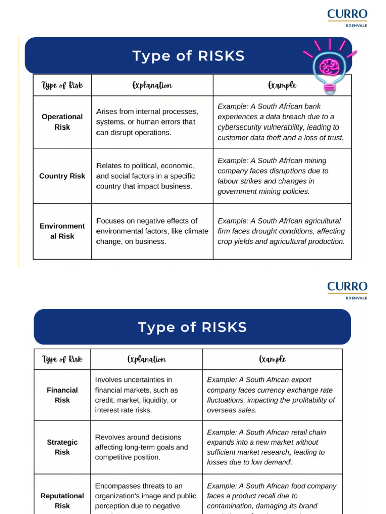 Types of Risks | PDF