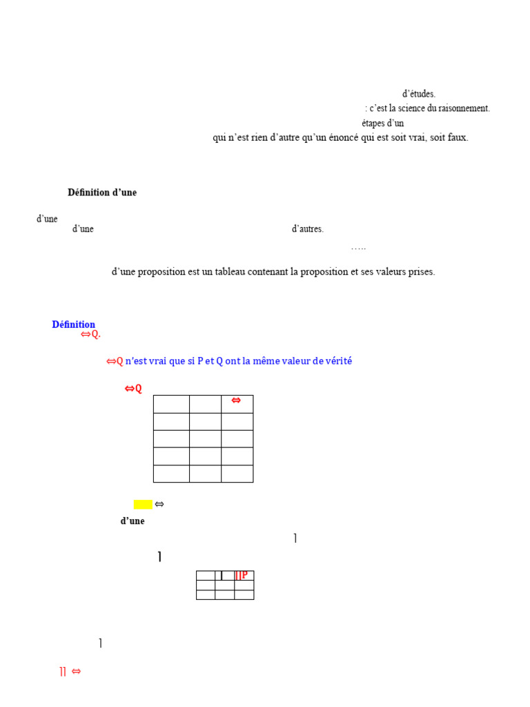 Cours de logique mathématique | PDF | Logique mathématique | Formalisme ...