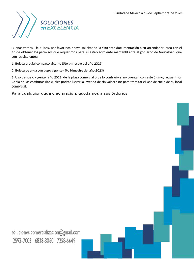 Documentos Solicitados MGR Lashes | PDF
