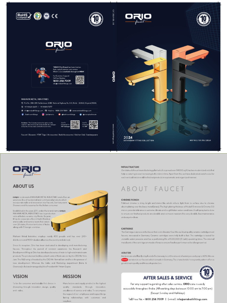Orio Faucet New Catalogue | PDF