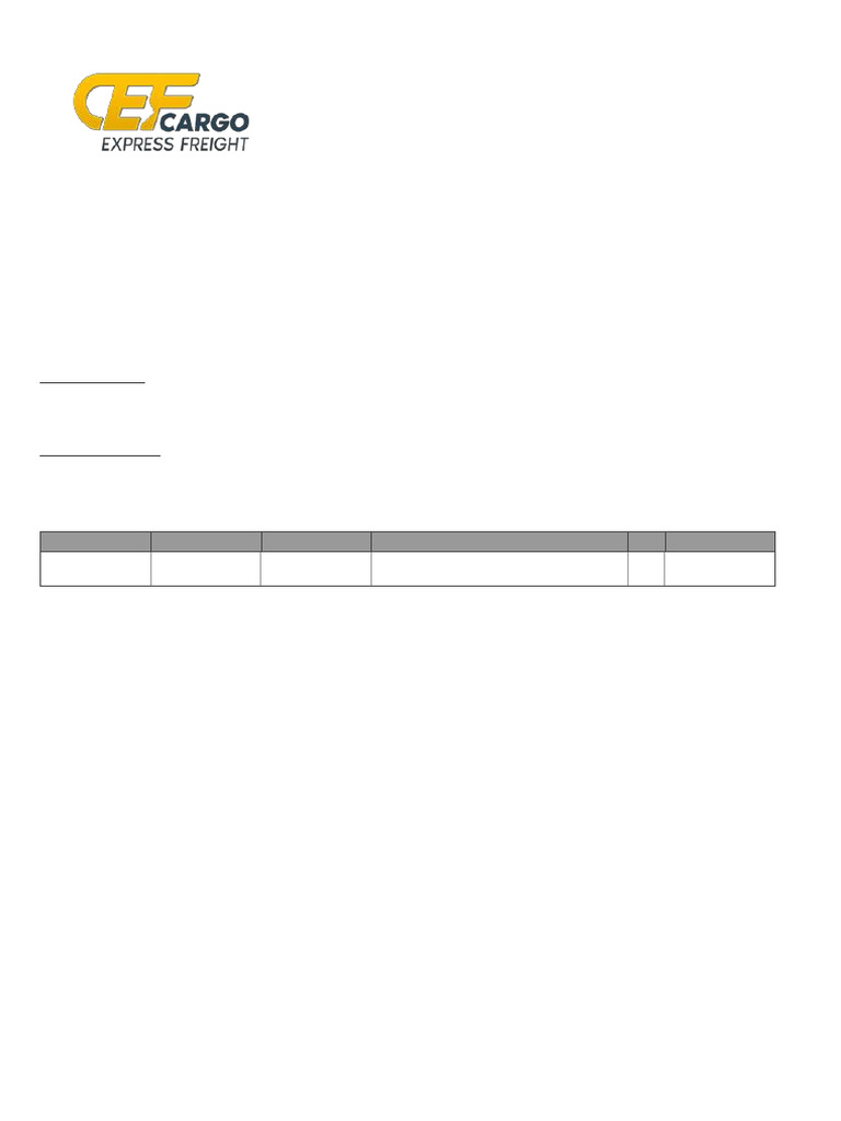 1 | PDF | Cargo | Transport