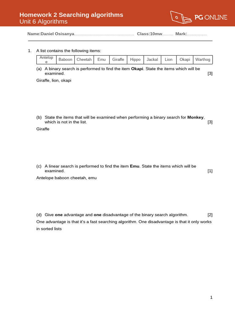 Computer Science Work Pdf