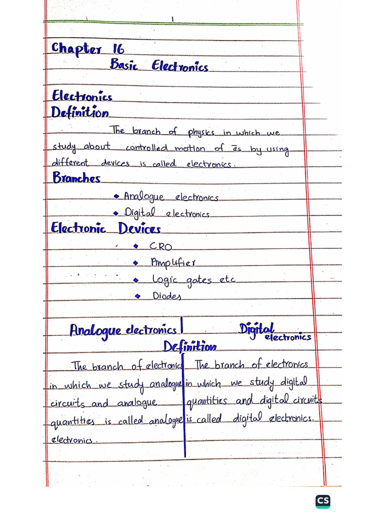 Lec. Notes CH # 16 | PDF