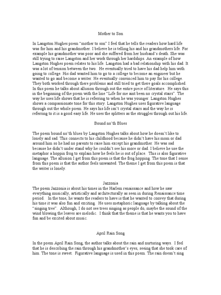 In Langston Hughes Poem 2nd Edit PDF