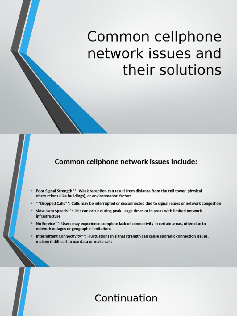 Cellphone Network Troubleshooting Guide | PDF | Mobile Phones ...
