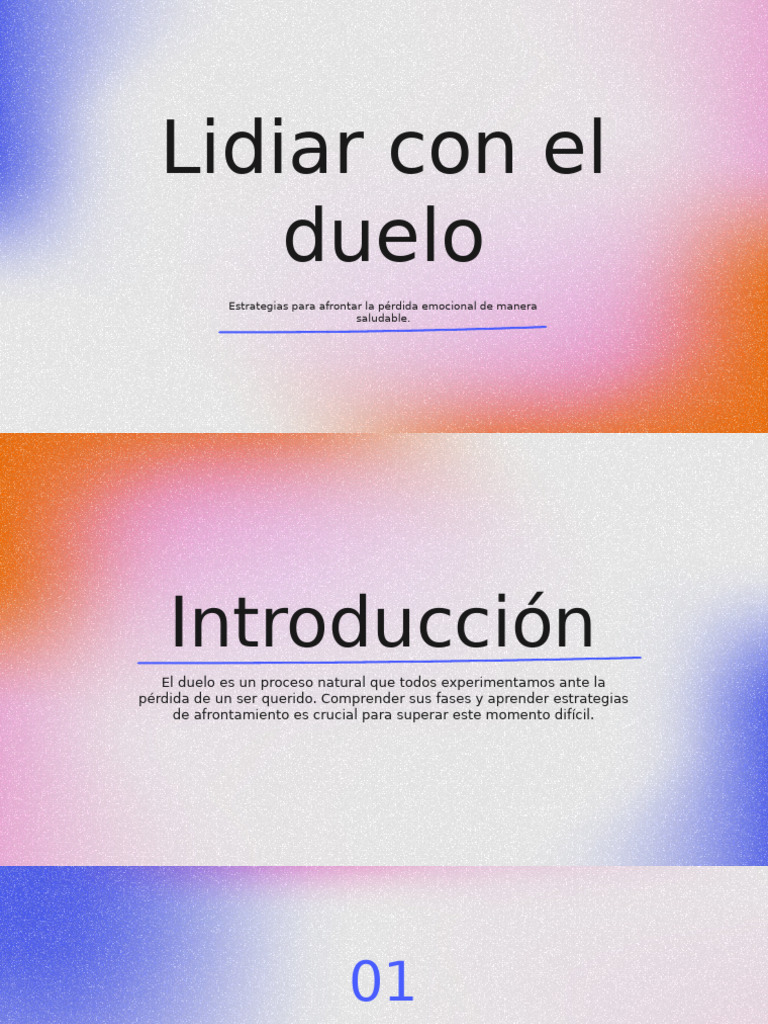 Estrategias para afrontar el duelo | PDF | Dolor | Las emociones