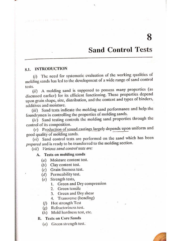 Sand Control Test | PDF