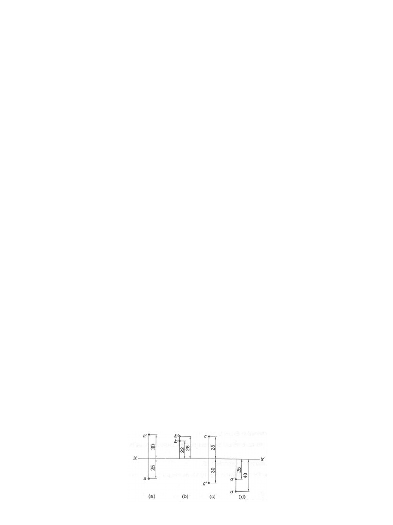 Projections of Points in Engineering Graphics | PDF | Cartesian ...