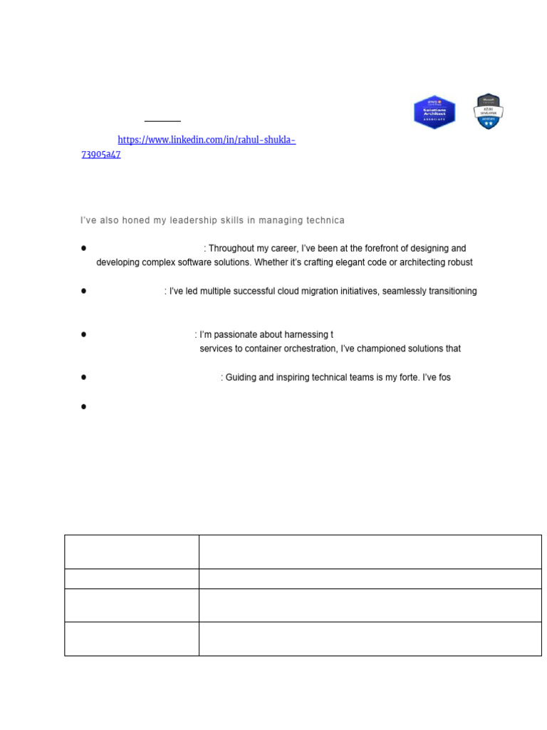 Rahul Shukla: Cloud & DevOps Expert | PDF | Language Integrated Query ...