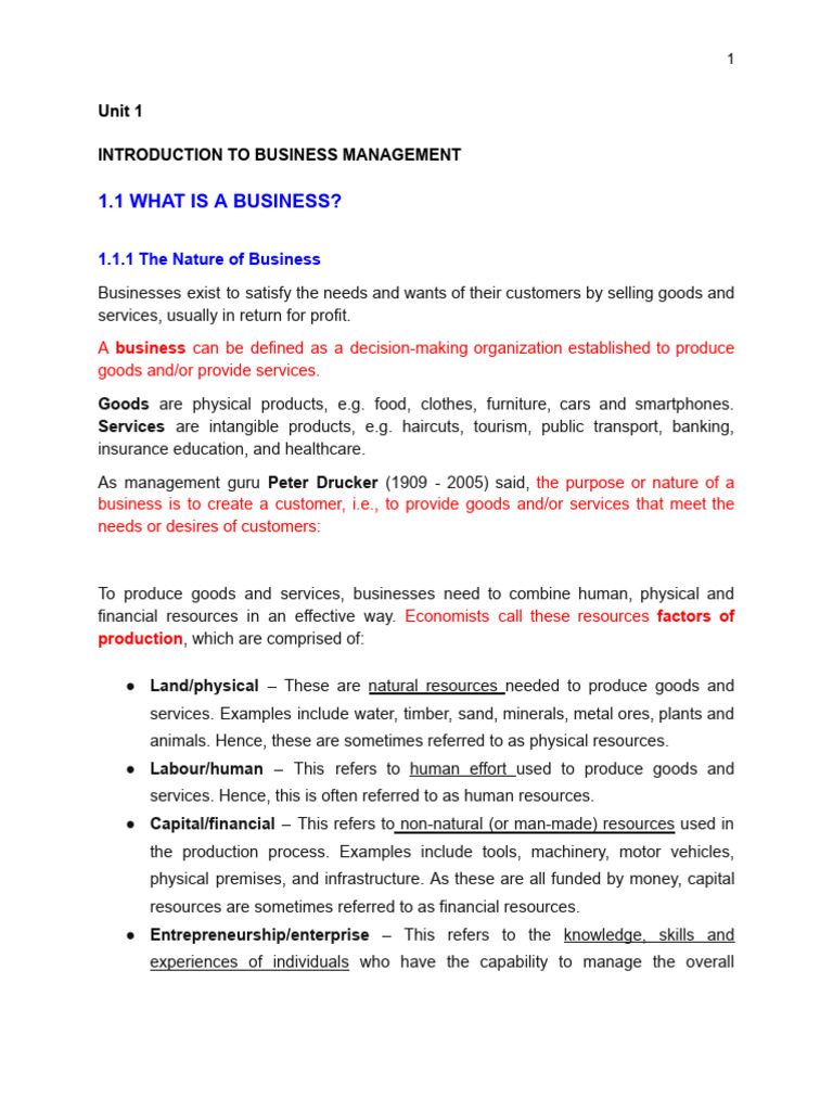 Introduction to Business Management | PDF | Entrepreneurship | Marketing