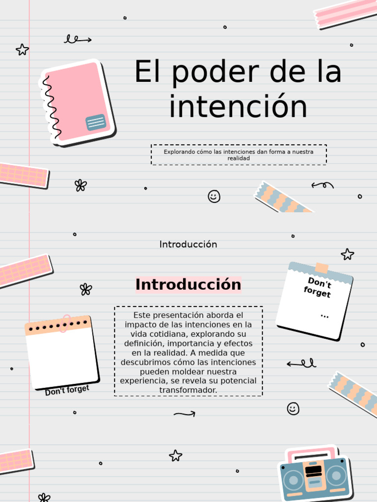 El Poder de La Intención | PDF | Motivación | Motivacional