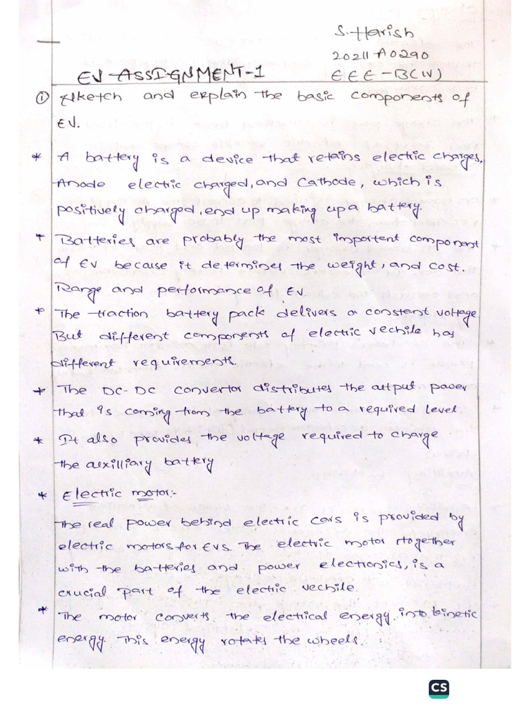 EV Assignment | PDF