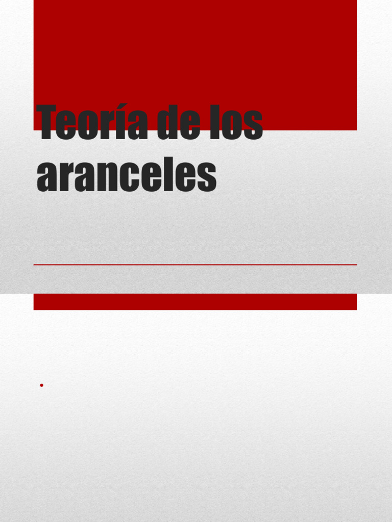 Tipos de Aranceles en Comercio Exterior | PDF | Arancel | aduana