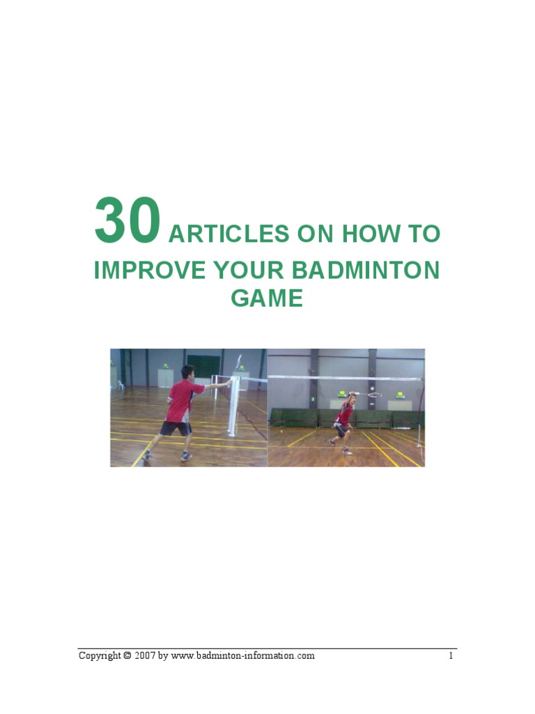 Badminton Articles PDF Breathing Physical Fitness