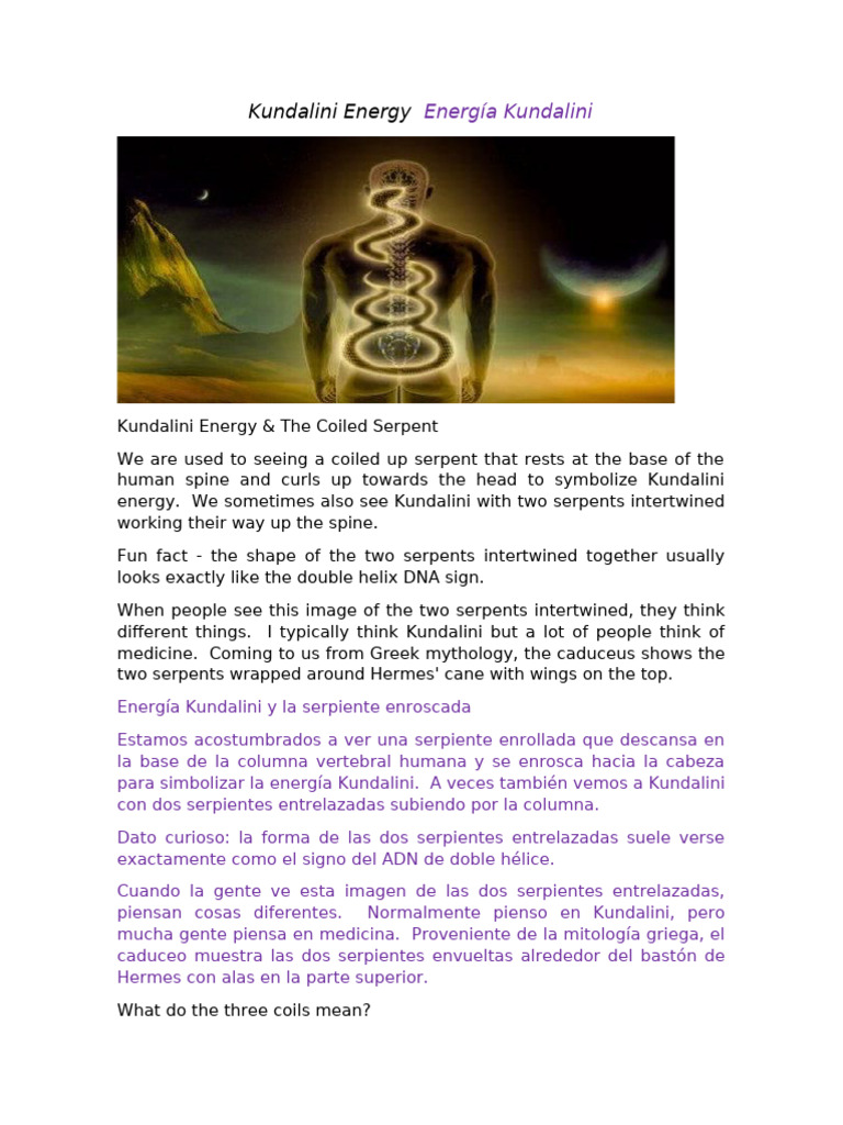 Simbolismo de la Serpiente Kundalini | PDF | Tantra