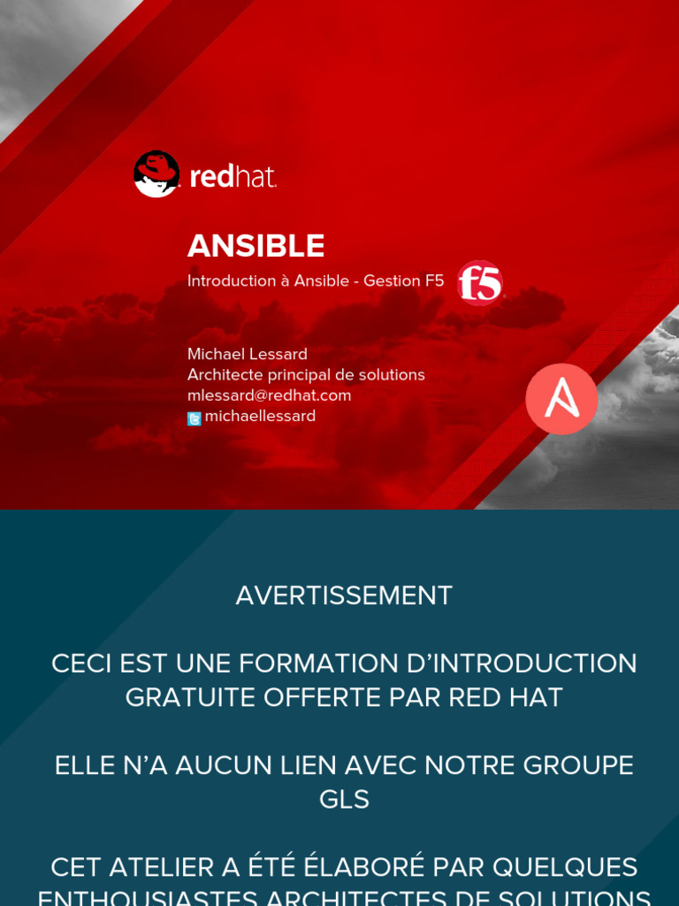 Introduction gratuite à Ansible F5 | PDF | chapeau rouge | Logiciel système