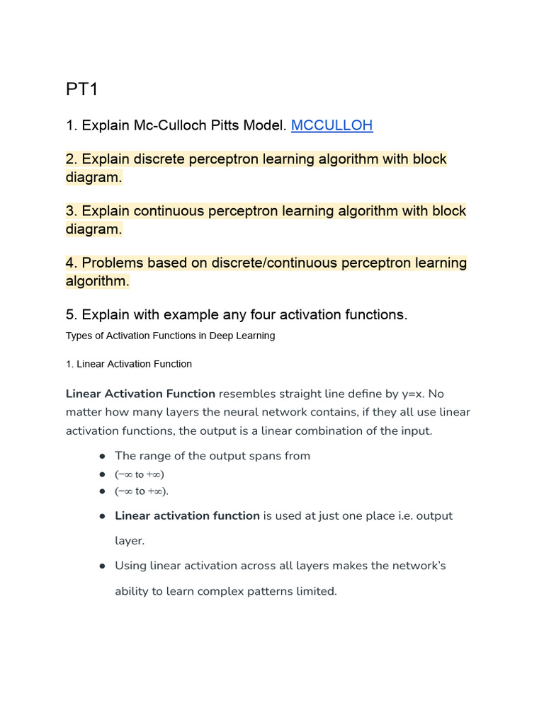 DL | PDF | Function (Mathematics) | Artificial Intelligence
