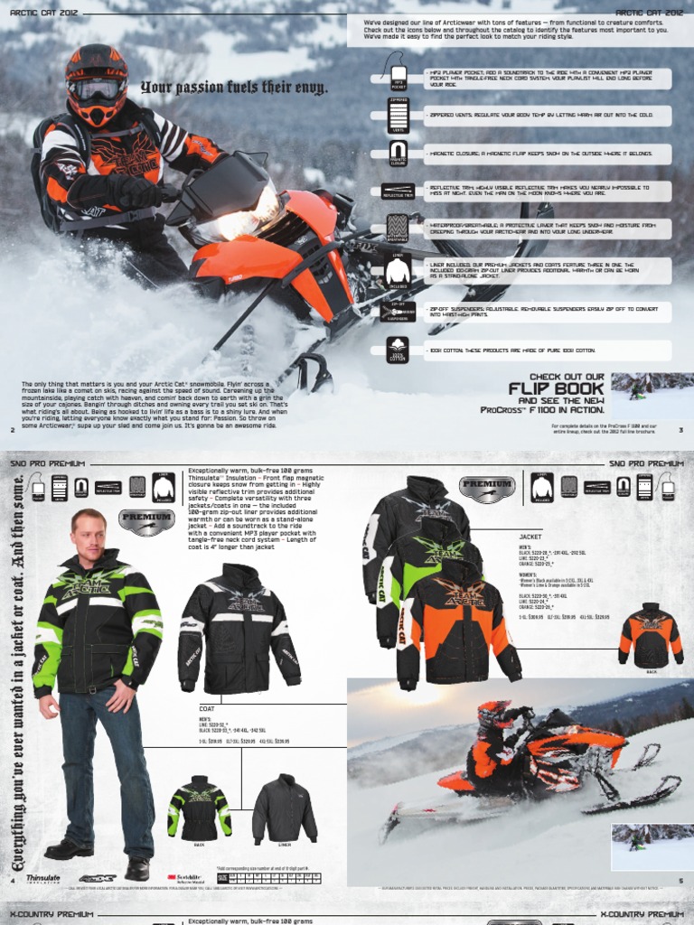 Arctic Cat 2012 Catalog US | PDF | Glove | Clothing