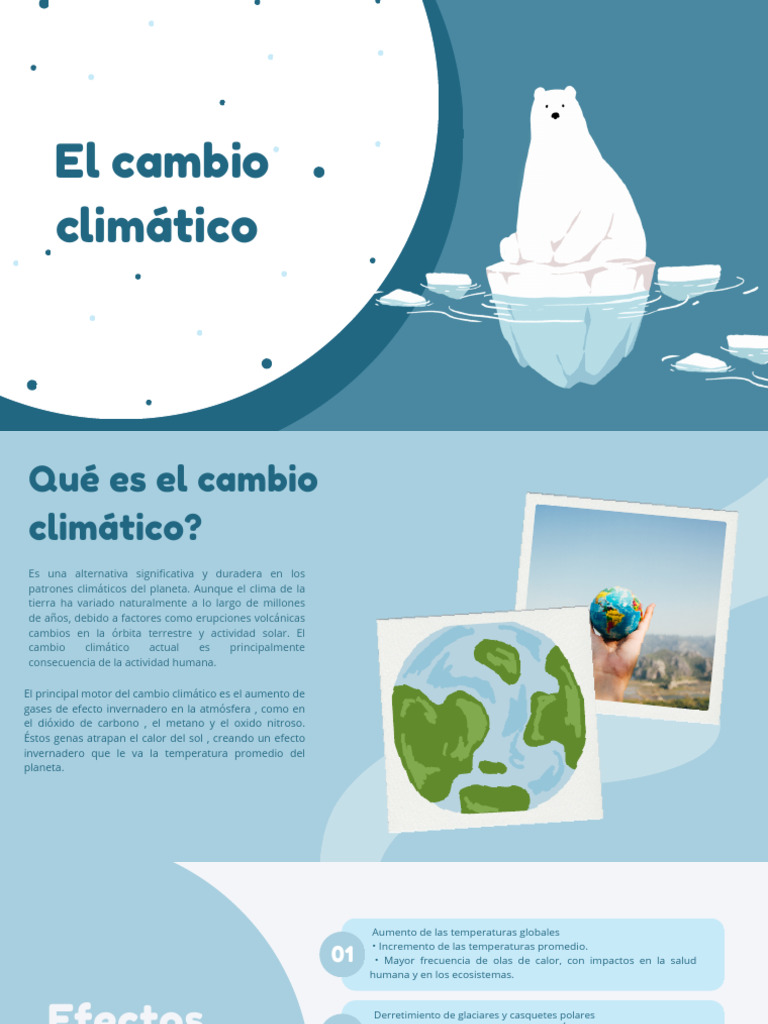 Impacto y Soluciones al Cambio Climático | PDF | Mitigación del cambio ...