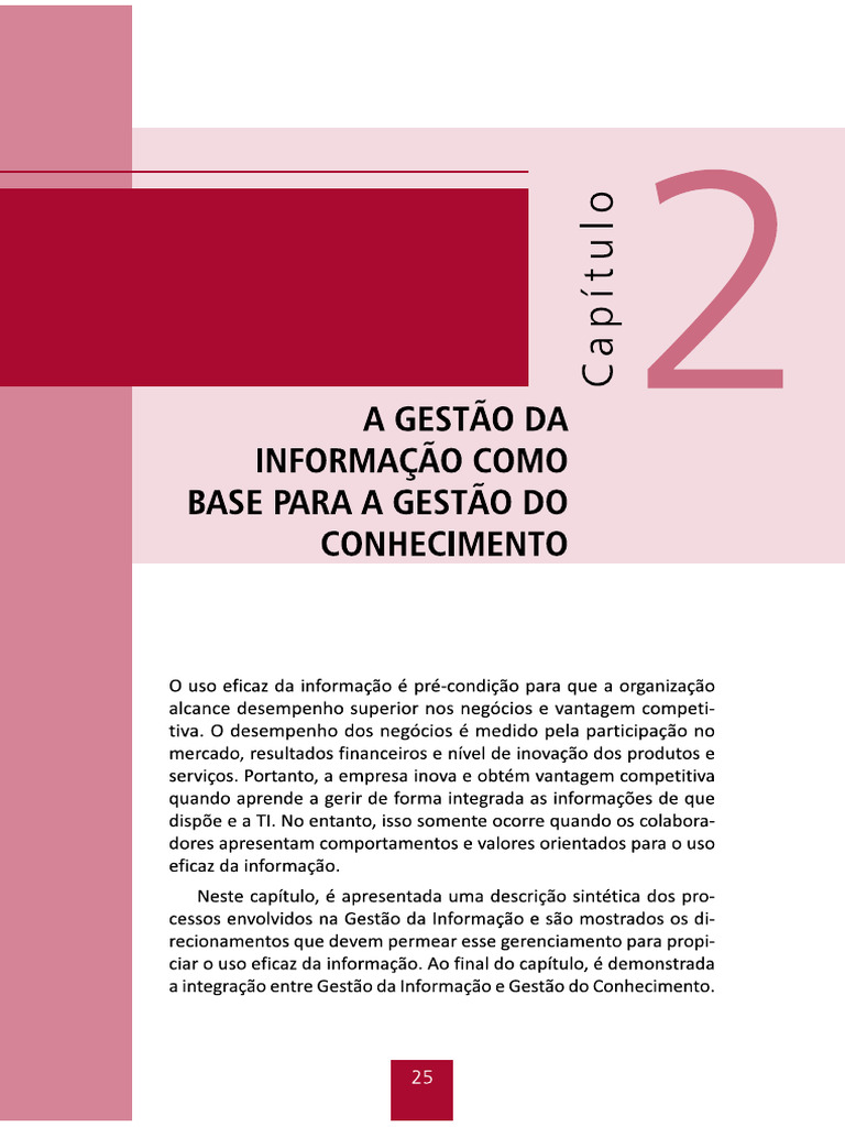 Aula 2 - Gestao Da Informacao Como Base para A Gestao de Conhecimento | PDF