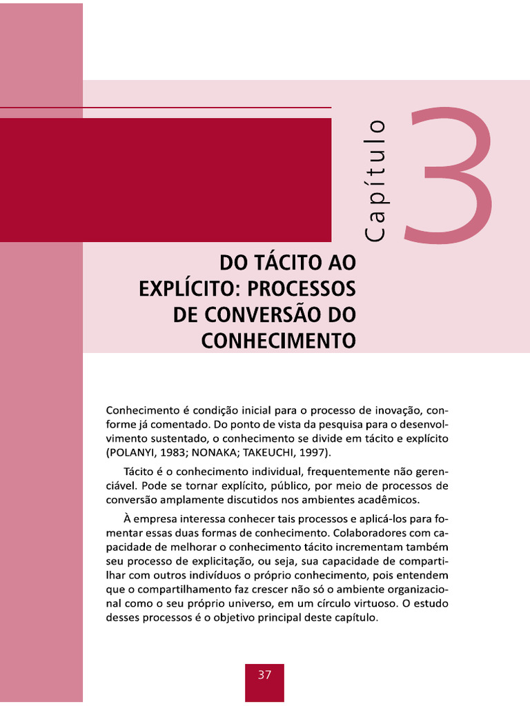 Aula 4 - Do Tacito Ao Explicito Processos de Conversao de Conhecimento ...