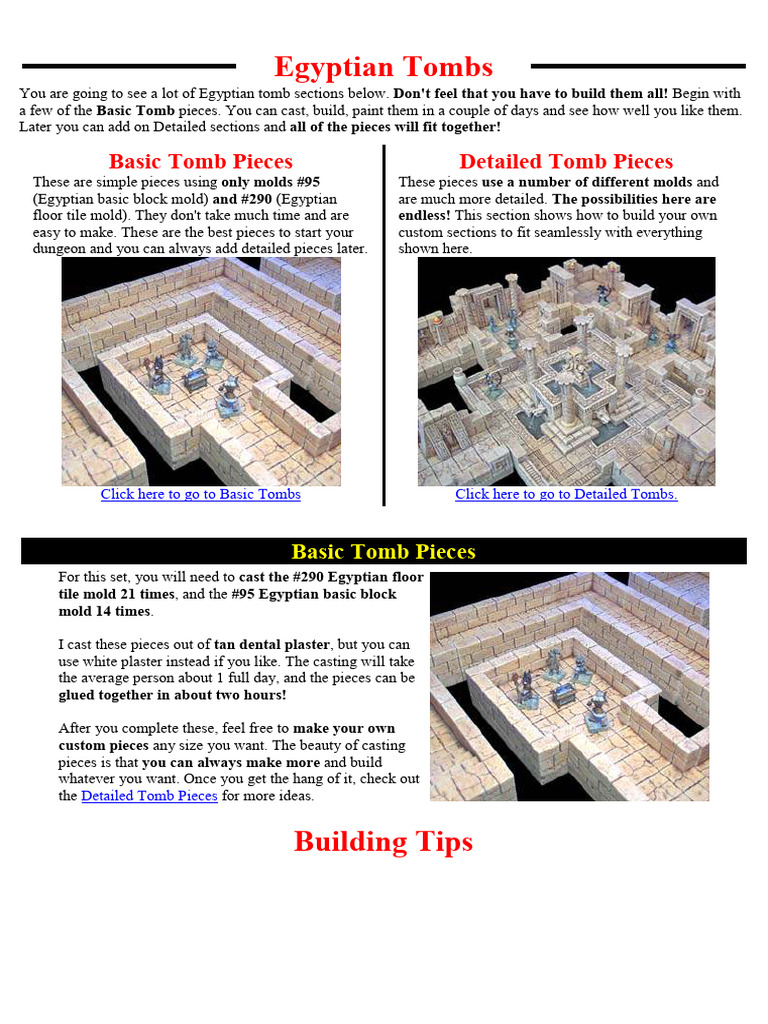 30 - Egyptian Tombs - Basic | PDF | Knife