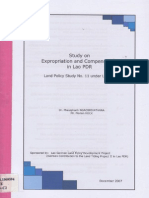 Study on Expropriation and Compensation in Lao PDR Land Policy Study No. 11 Under LLTP II