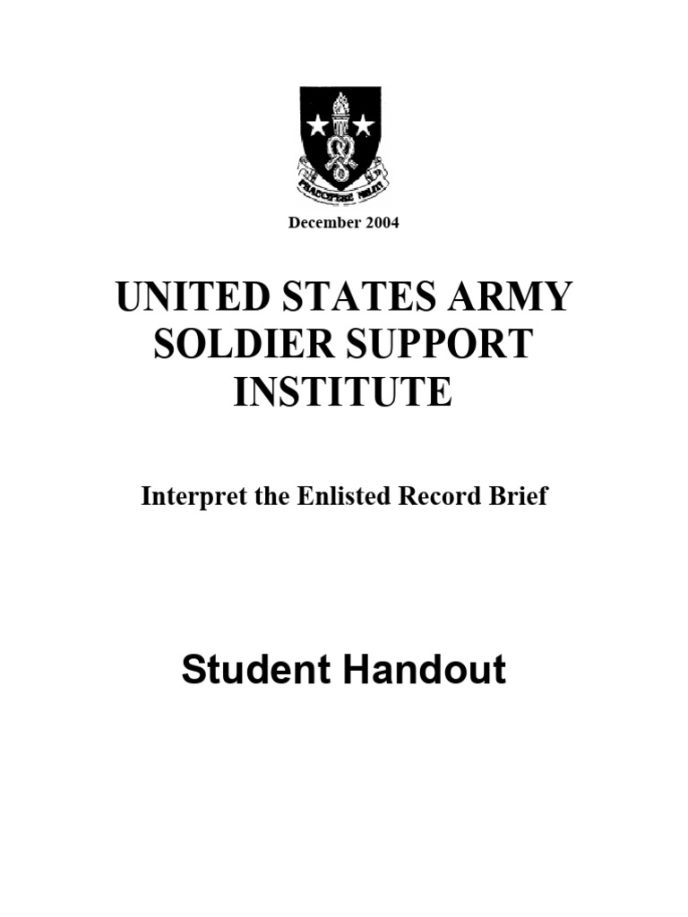 Understanding Army ERB Codes | PDF | Military