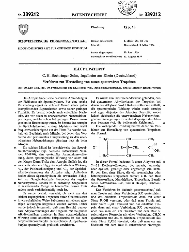 CH 339212 A | PDF