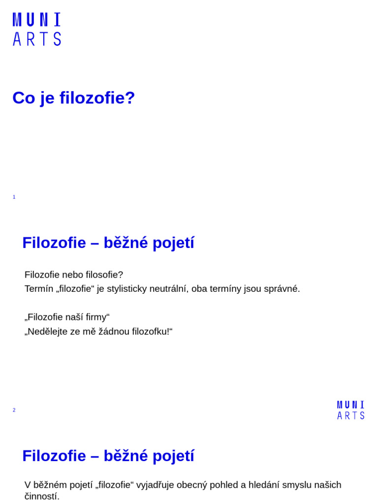 Definice Filozofie 2023 | PDF