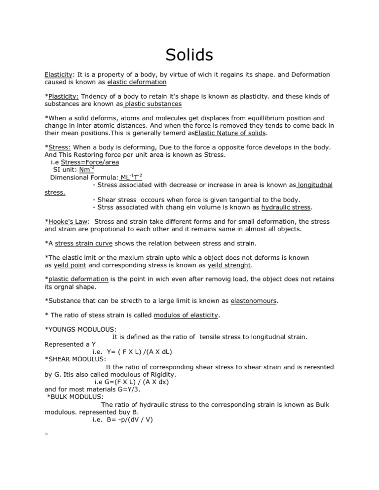 Solids | PDF