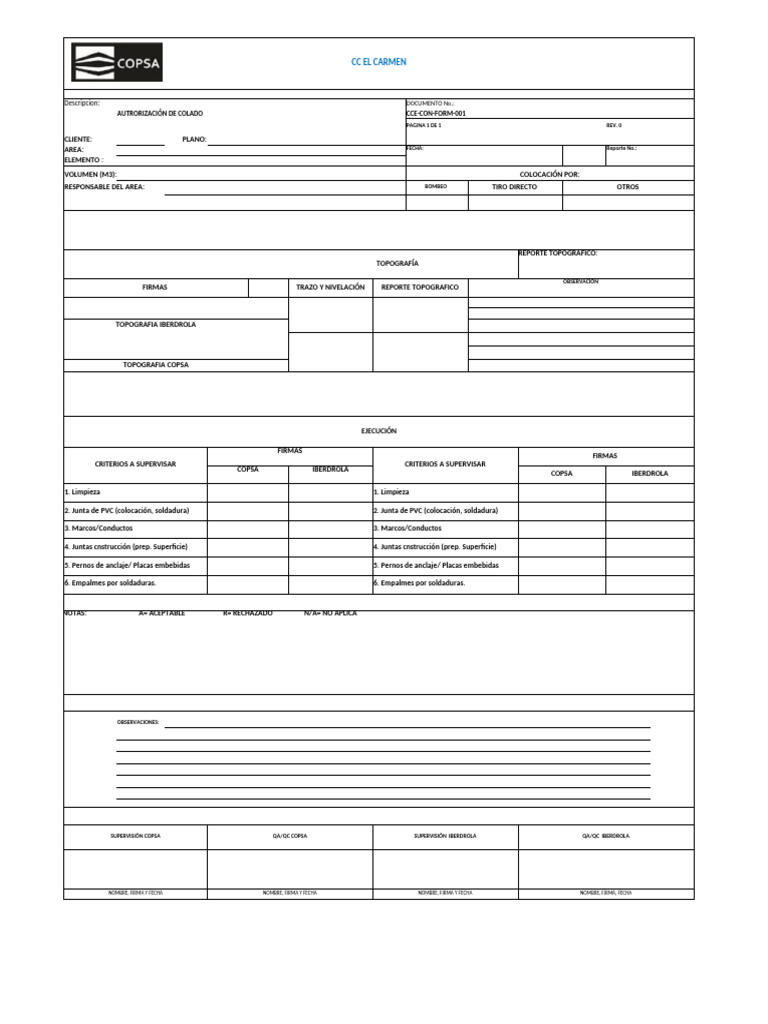 CCE-EMB-ForM-001 Procedimiento Para La Colocación de Elementos ...