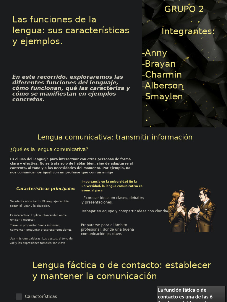 Funciones de La Lengua | PDF | Comunicación | Lingüística