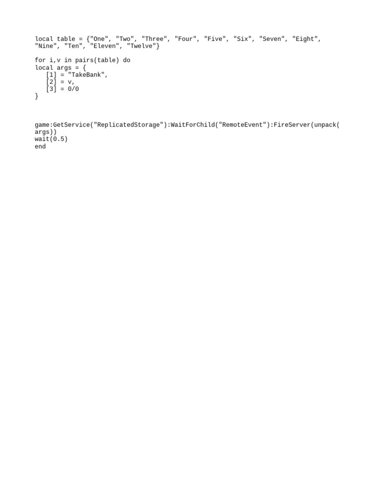 Lua Script for Remote Event Handling | PDF