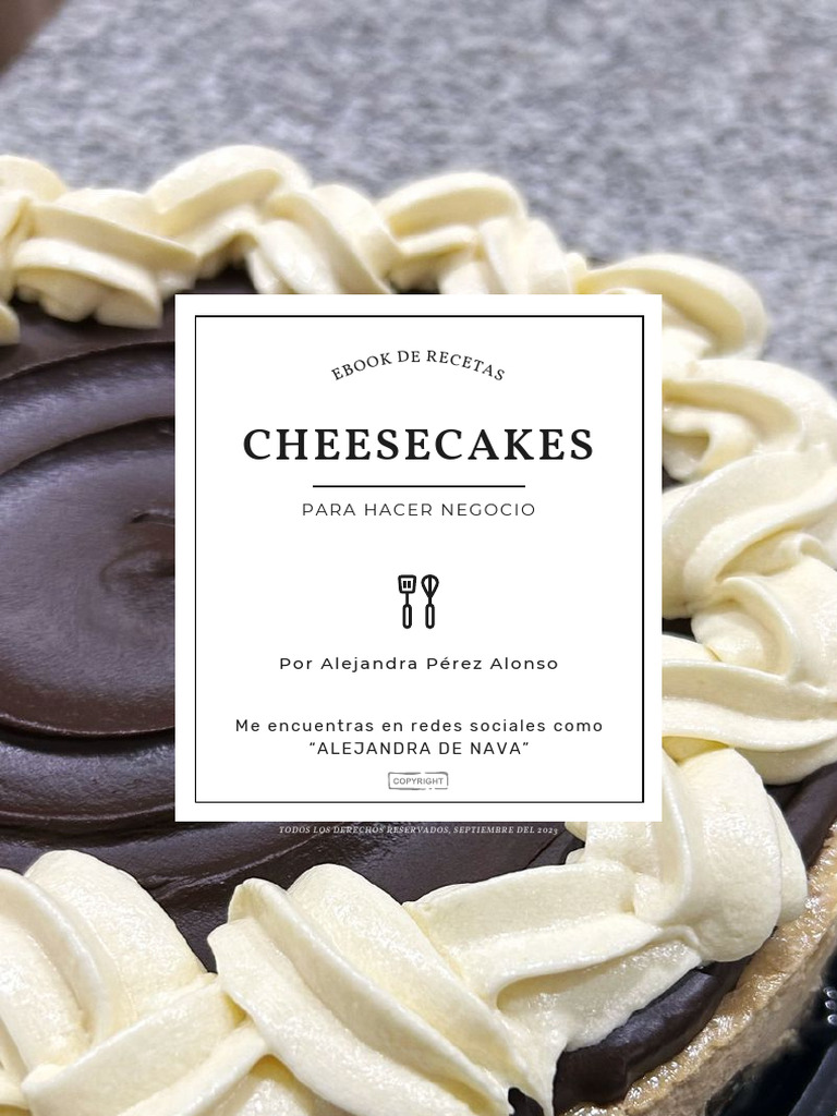 Recetario de Cheesecakes Variados | PDF | Tarta de queso | Galleta