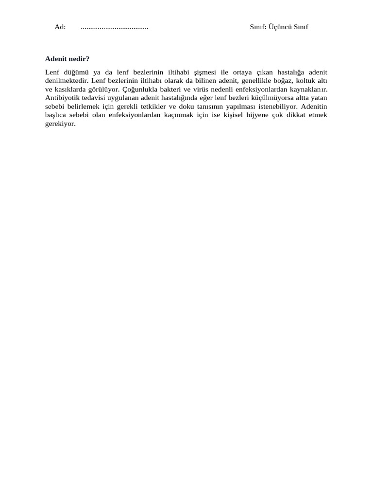 Adenit Nedir | PDF