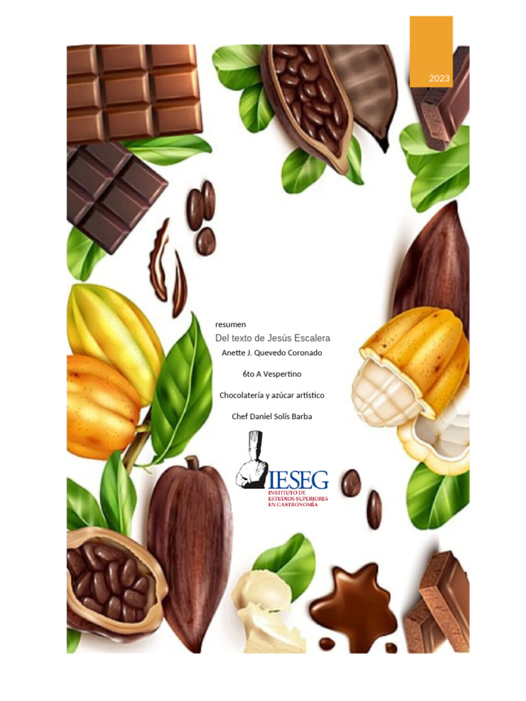 Proceso del Cacao al Chocolate | PDF | Chocolate