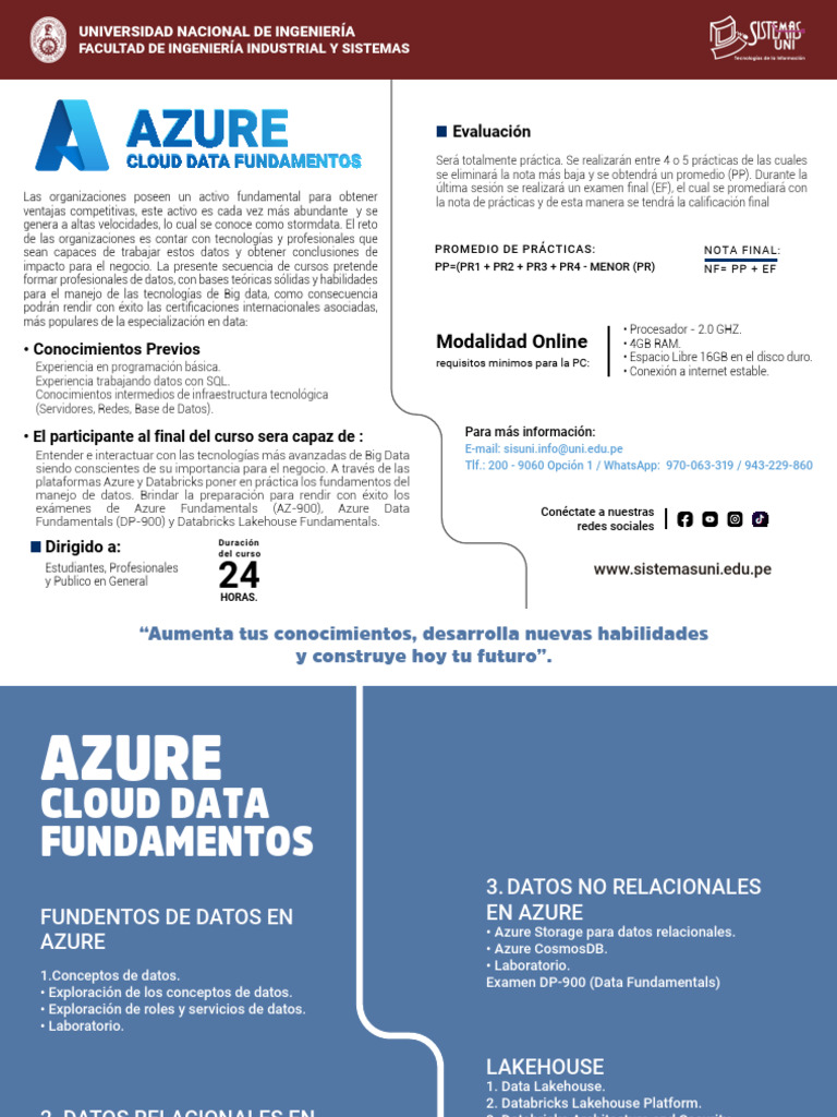 Curso de Fundamentos en Azure y Big Data | PDF | Microsoft Azure | Big Data