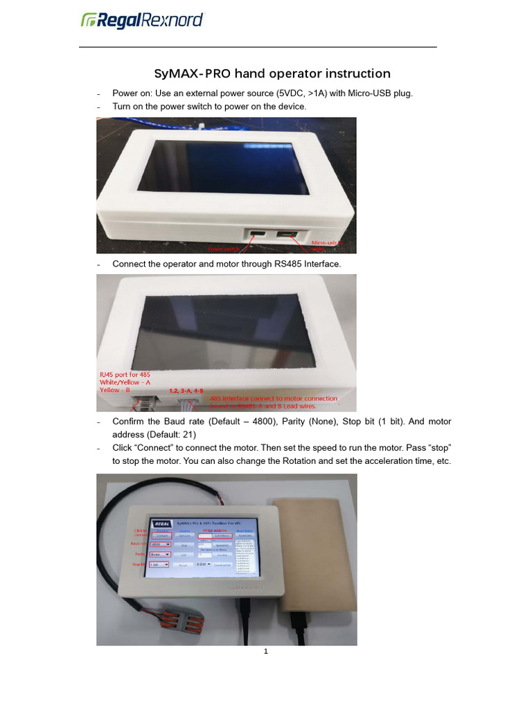 SyMAX-PRO Hand Operator Guide | PDF