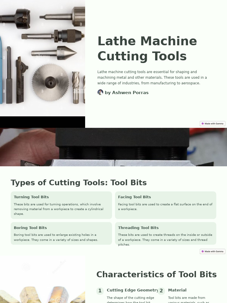 Lathe Machine Cutting Tools | PDF | Grinding (Abrasive Cutting) | Wear