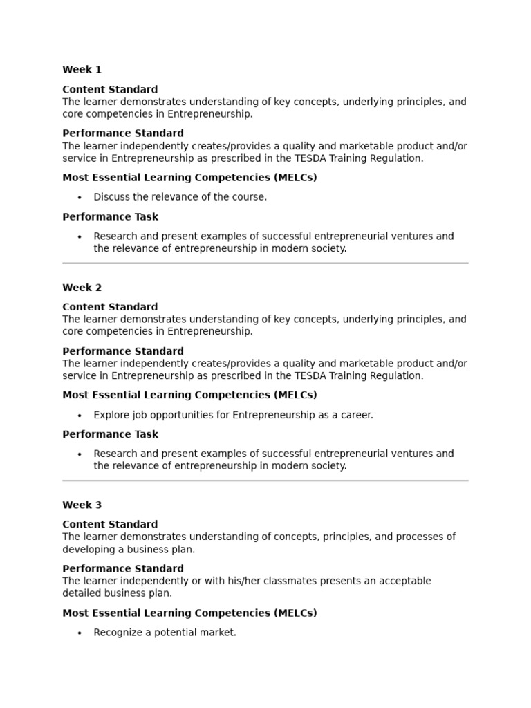 Competencies | PDF | Entrepreneurship | Learning