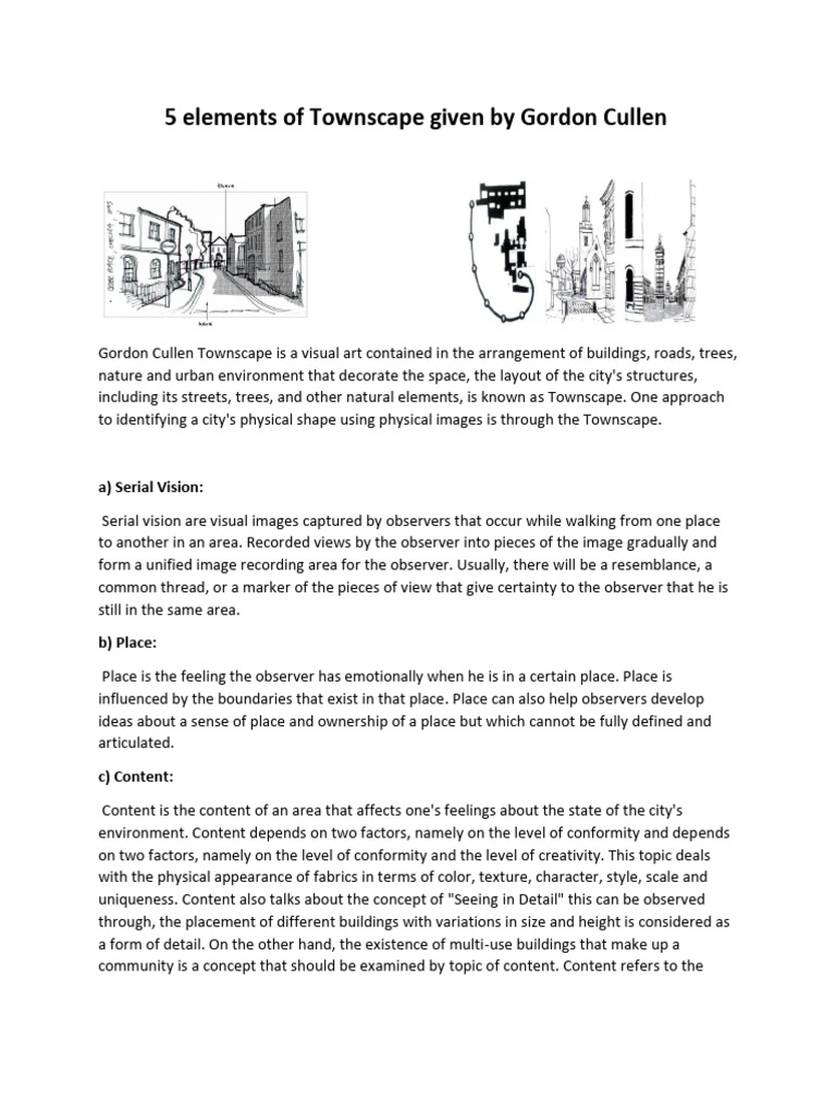 Townscape Assignment- 9 | PDF | Visual Perception | Image