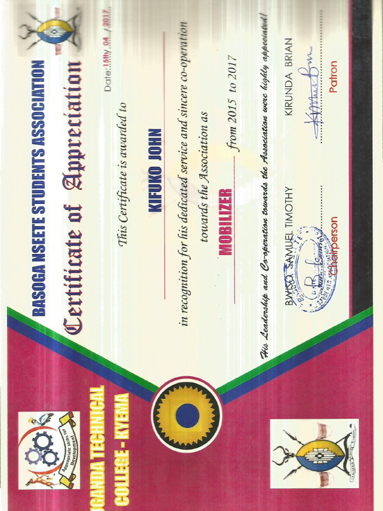 Certif Ba | PDF