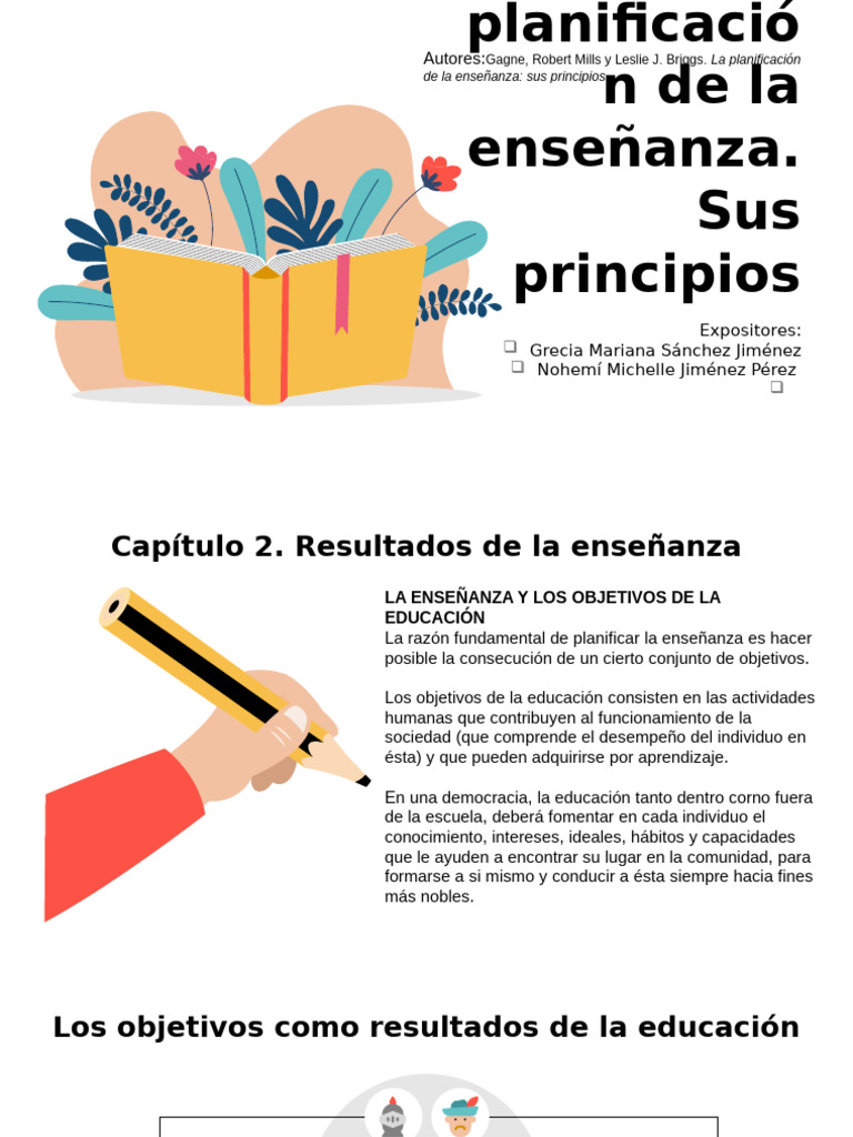 Principios de Planificación Educativa | PDF | Aprendizaje | Enseñando