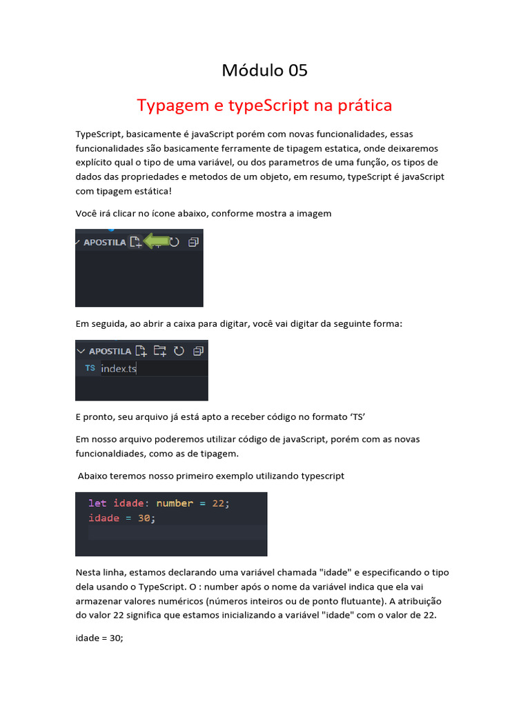 Apostila PP - Modulo 05 | PDF | Tipo de dados | Script Java
