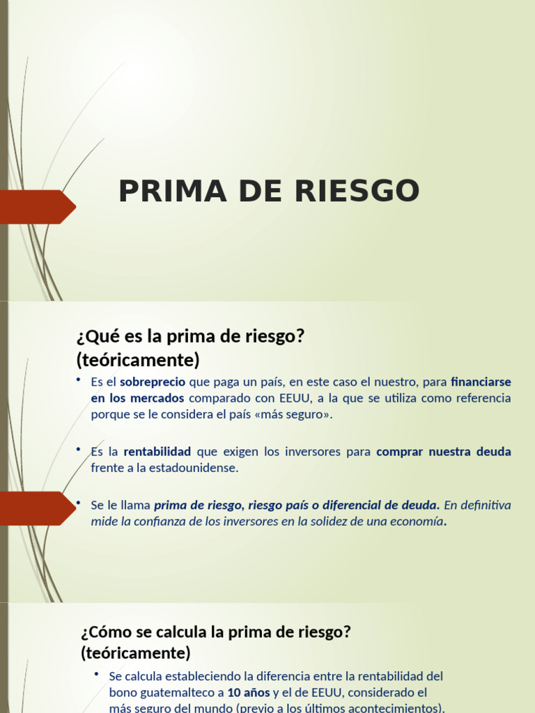 Prima de Riesgo 2015 | PDF | Prima de riesgo | Agencia de calificación ...