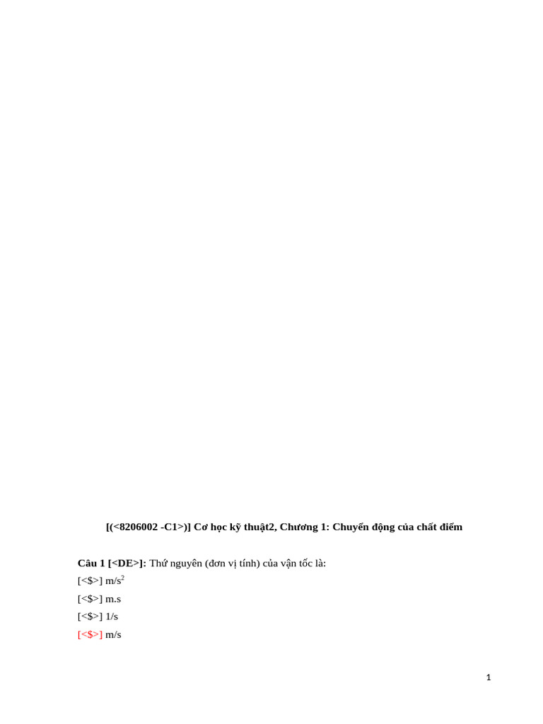 Trac Nghiem Cokt2 | PDF