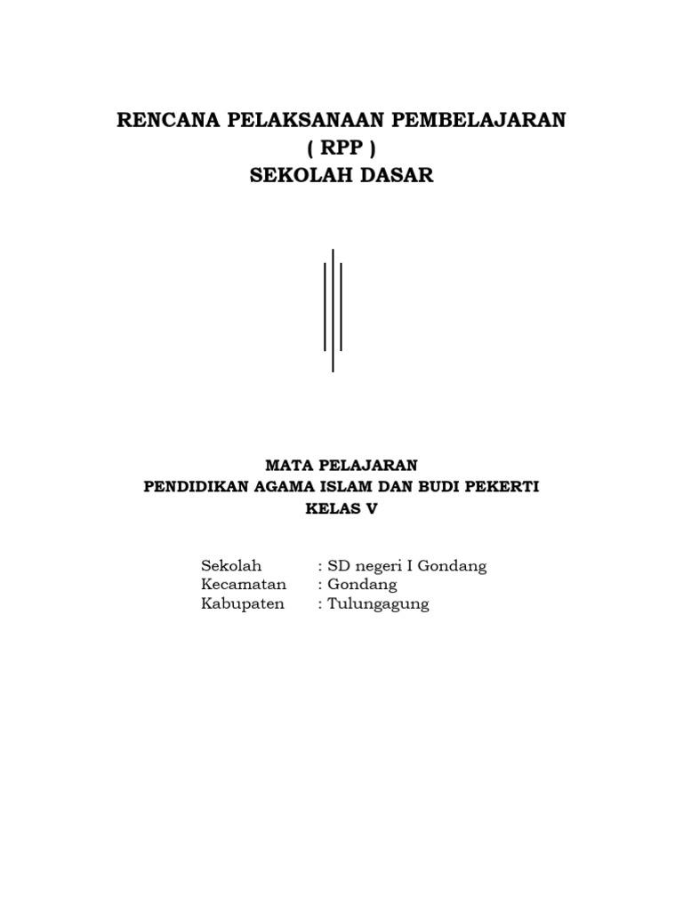 2-Contoh RPP Lengkap | PDF
