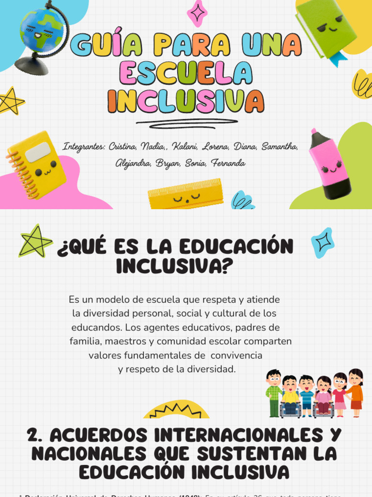 Guía para Escuelas Inclusivas | PDF | Enseñando | Inclusión (Educación)