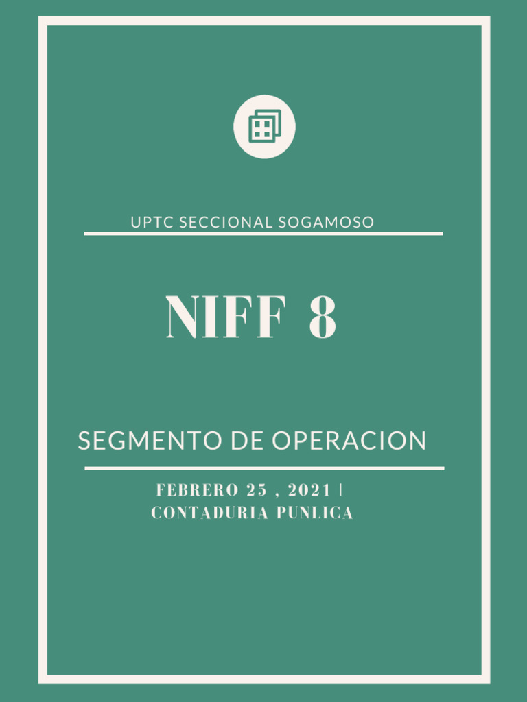 Trabajo Cartilla NIFF 8 | PDF | normas internacionales de INFORMACION ...